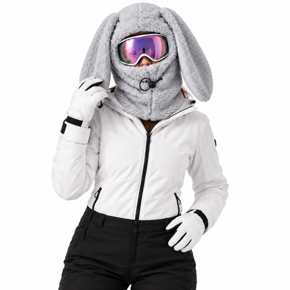 Cloud Gray worn with goggles